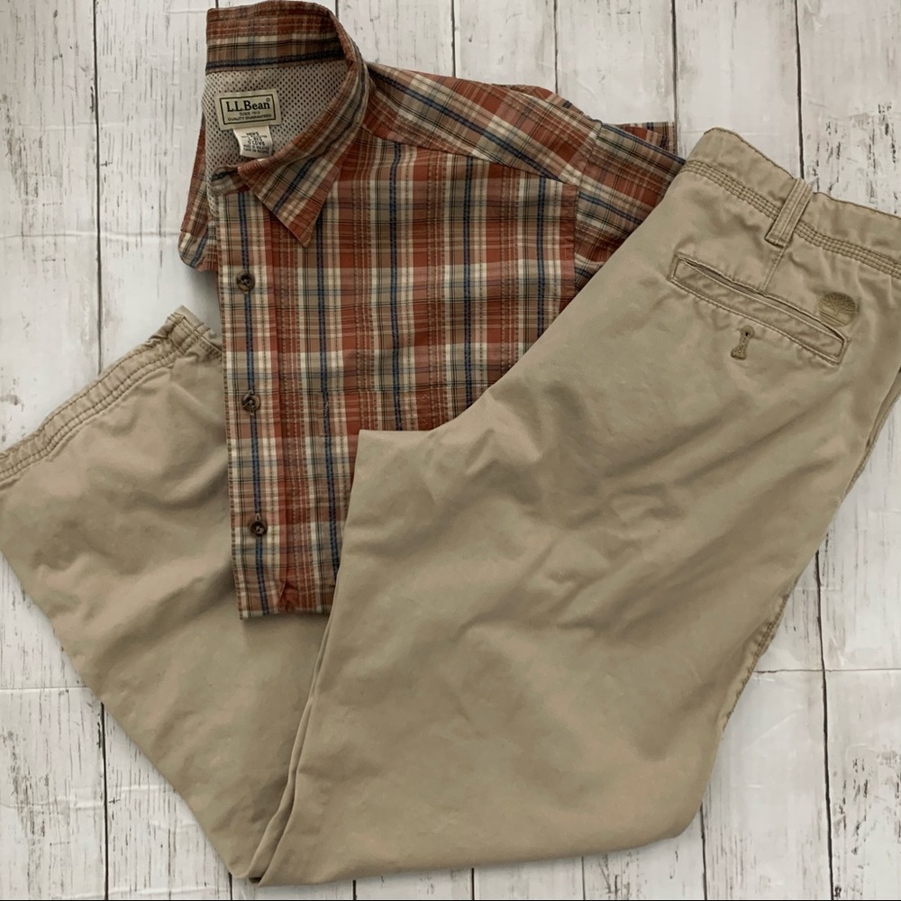 Timberland Khaki Cargo pants 100% cotton 34X30
